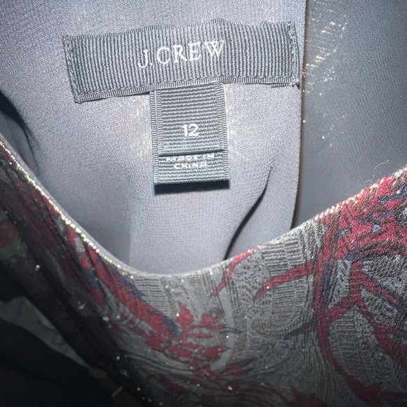 J Crew Metallic silk blousey tank - Picture 2 of 3